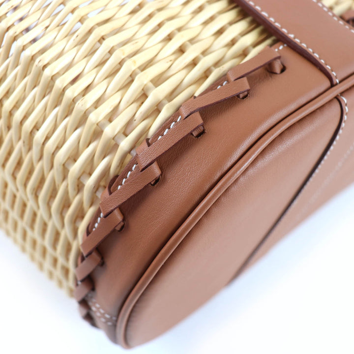 Pristine HERMES Handbag Garden picnic, garden party PM Swift Women