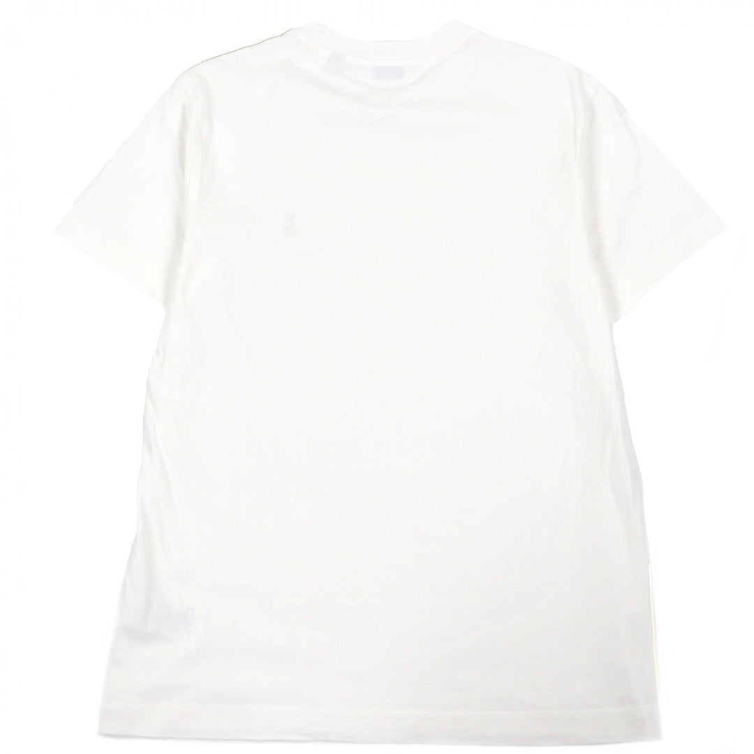 Great BURBERRY Short sleeve T-shirt Logo embroidery white cotton