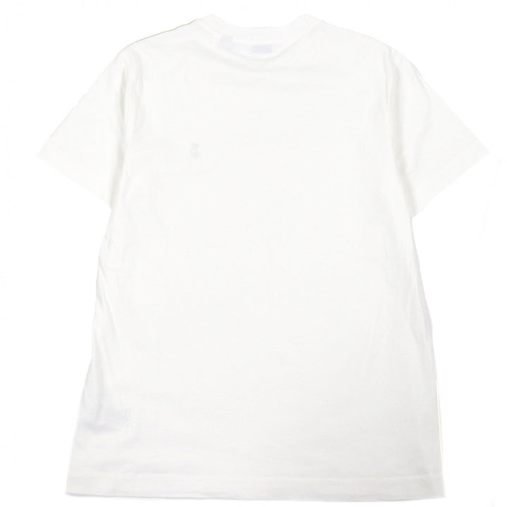 Great BURBERRY Short sleeve T-shirt Logo embroidery white cotton