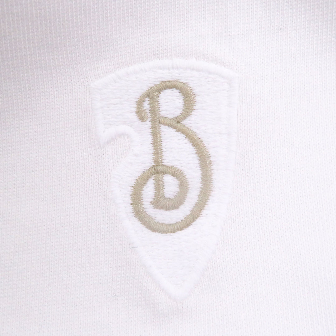 Great BURBERRY Short sleeve T-shirt Logo embroidery white cotton