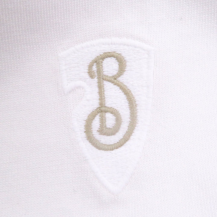 Great BURBERRY Short sleeve T-shirt Logo embroidery white cotton