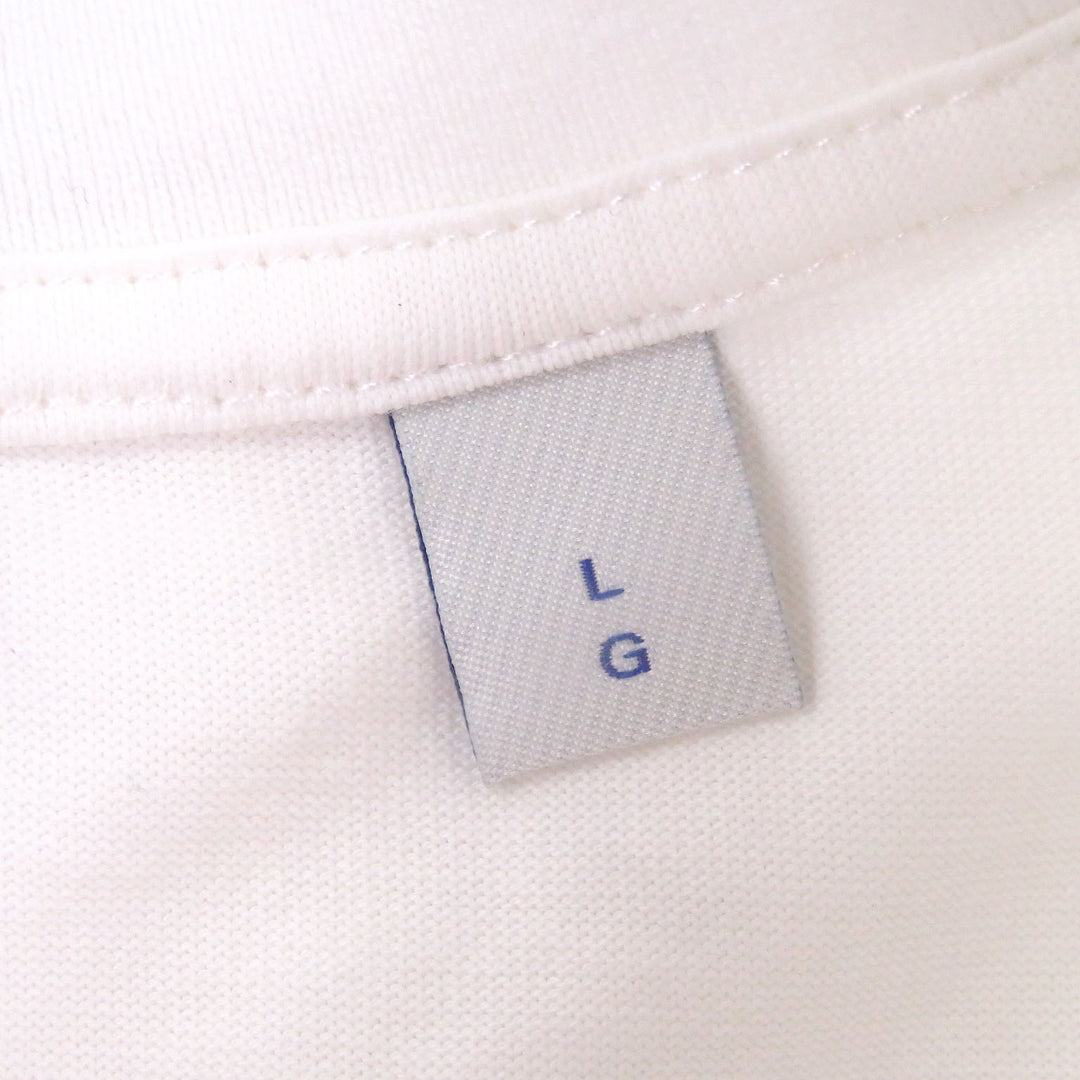 Great BURBERRY Short sleeve T-shirt Logo embroidery white cotton