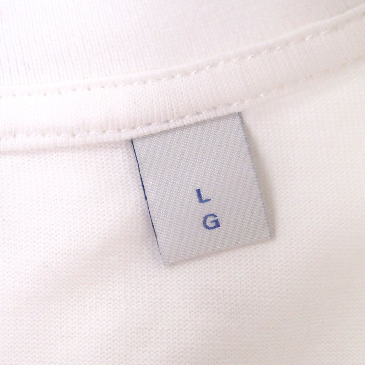 Great BURBERRY Short sleeve T-shirt Logo embroidery white cotton