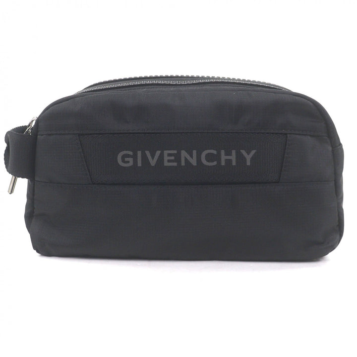 Excellent GIVENCHY Clutch bag 4G G-Trek Travel Pouch black Nylon