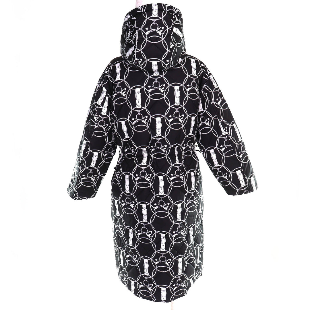 Excellent HERMES down coat La Promenade du Matin reversible 34 2H0158D4