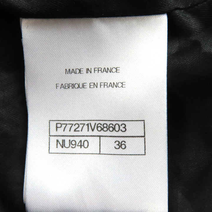 Excellent CHANEL coat COCO Mark Flower Button Check Belted 36 P77271V68603
