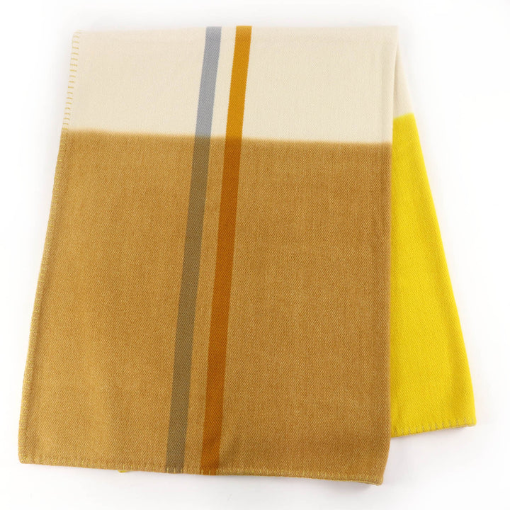 Pristine HERMES Daisangle Blanket H logo, 150x78.7"" large size cashmere