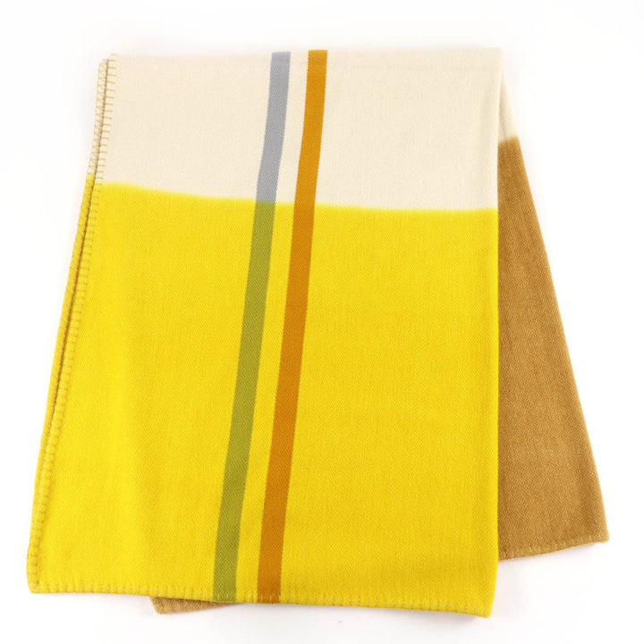 Pristine HERMES Daisangle Blanket H logo, 150x78.7"" large size cashmere