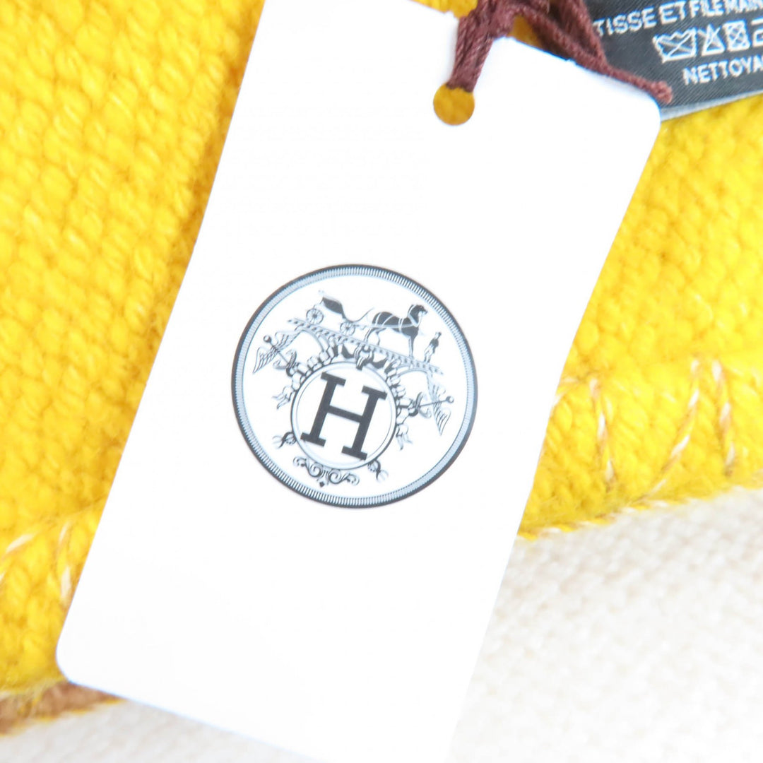 Pristine HERMES Daisangle Blanket H logo, 150x78.7"" large size cashmere