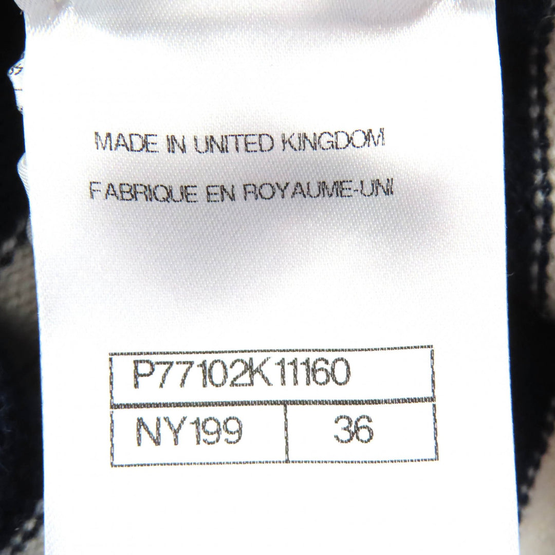 Excellent CHANEL hoodie COCO MarkMetal Border Knit cashmere 36 P77102K11160