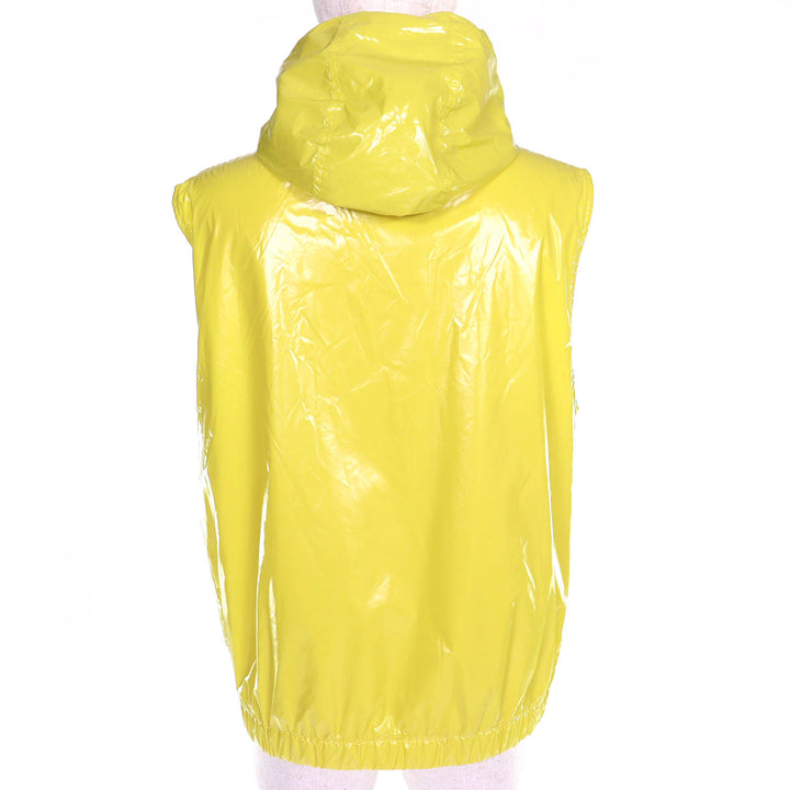 Excellent MONCLER Best SETE GILET Logo patch hoodie nylon vest yellow Women 1
