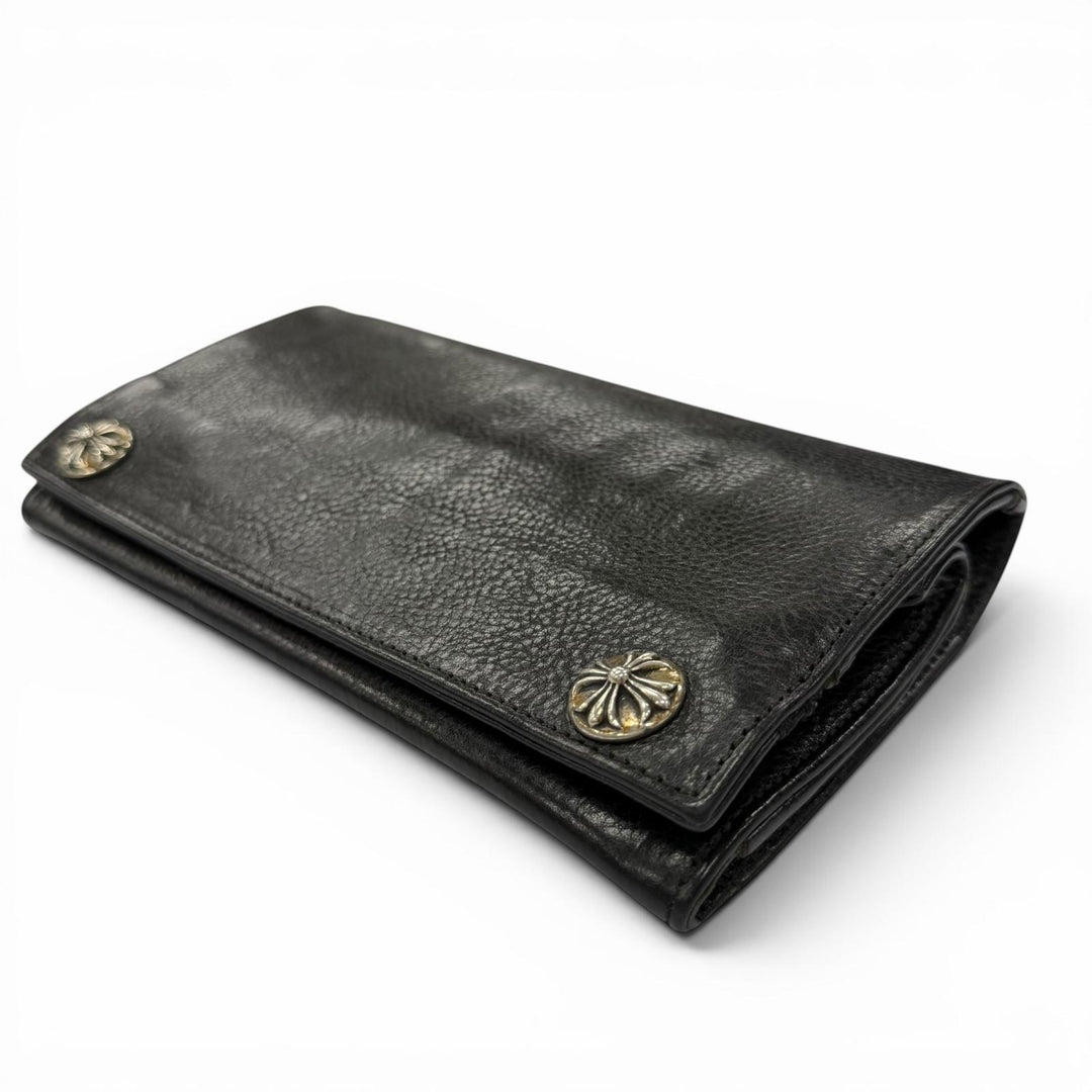 Very Good CHROME HEARTS Purse Greasy black mens