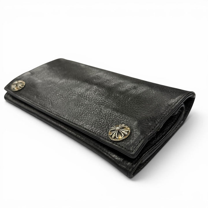 Very Good CHROME HEARTS Purse Greasy black mens