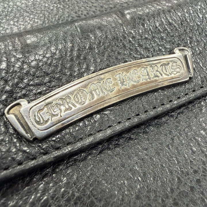 Very Good CHROME HEARTS Purse Greasy black mens