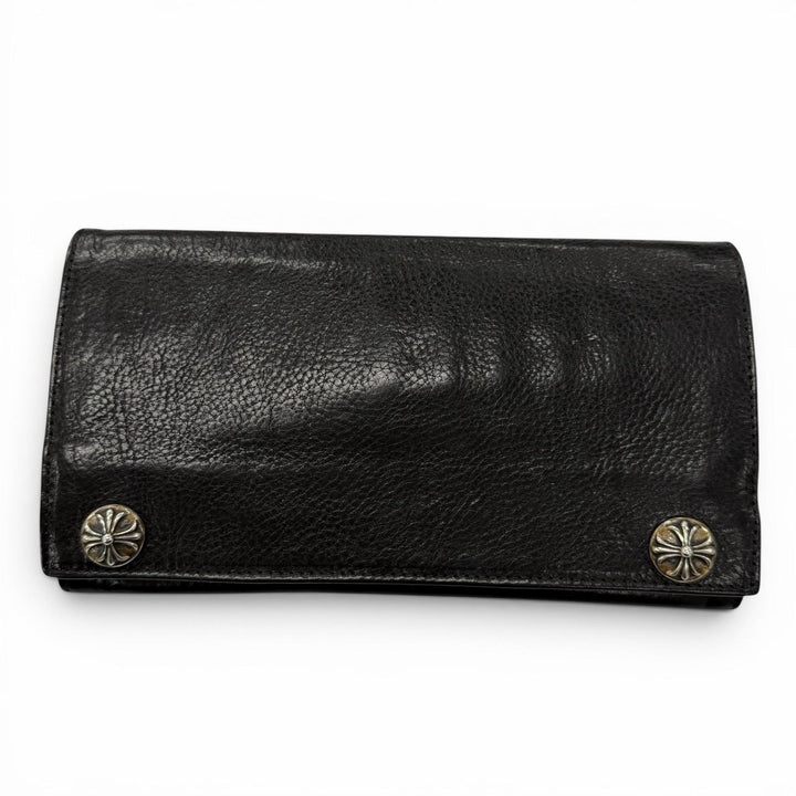 Very Good CHROME HEARTS Purse Greasy black mens