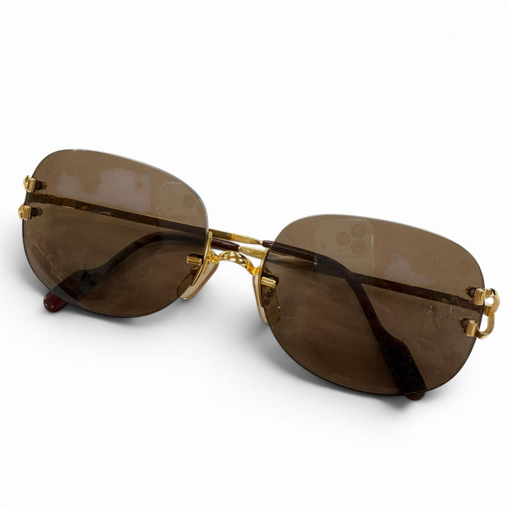 Great Cartier sunglasses gold mens