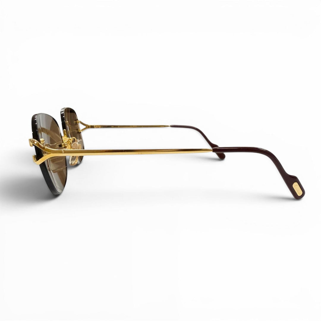 Great Cartier sunglasses gold mens