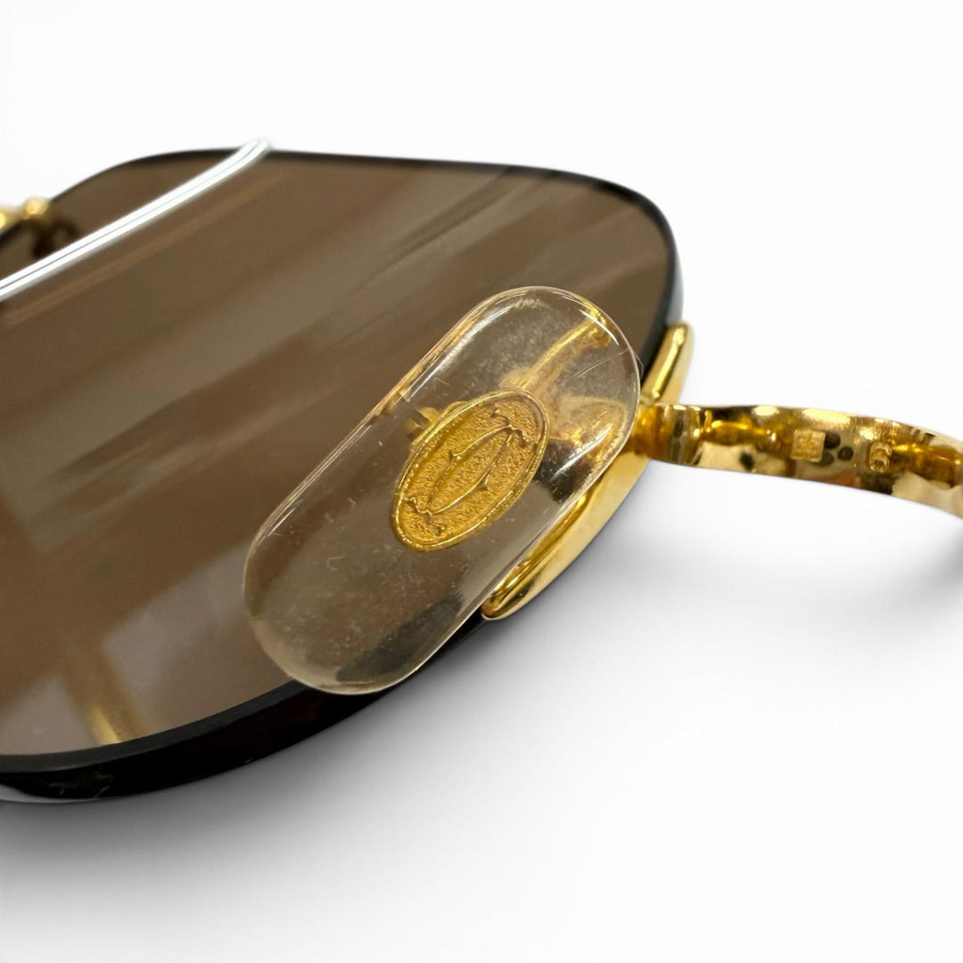 Great Cartier sunglasses gold mens