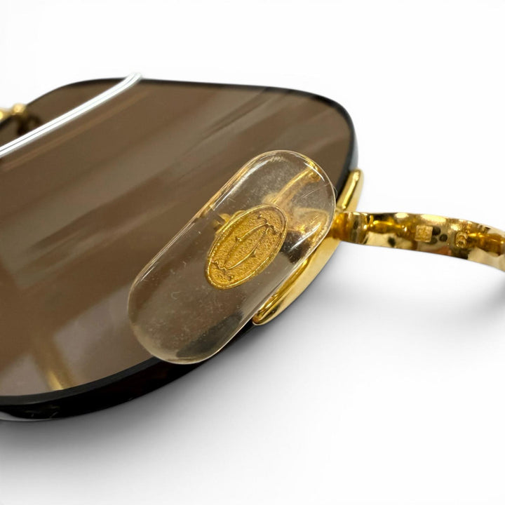 Great Cartier sunglasses gold mens