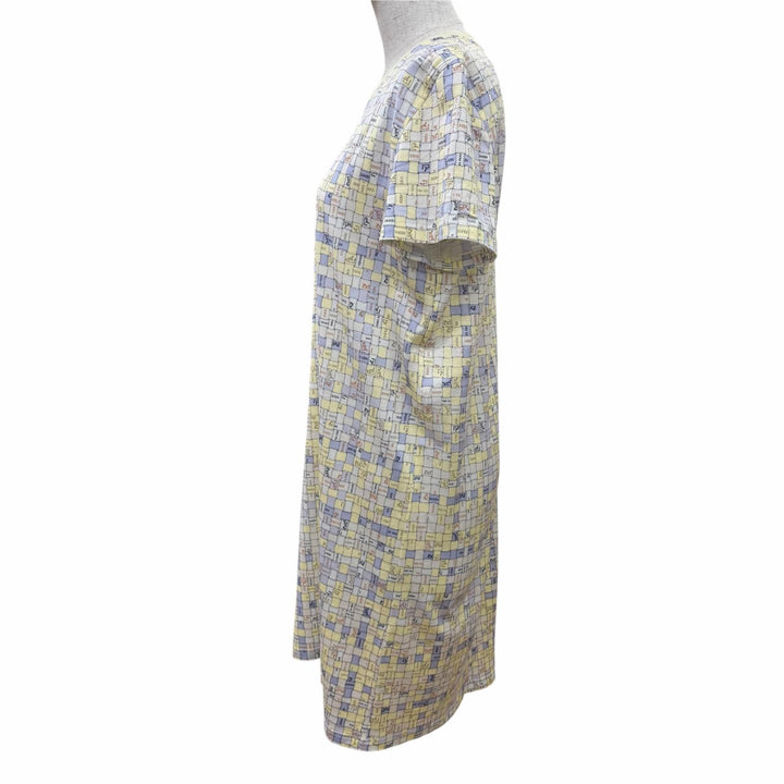 Excellent HERMES one piece Bolduc Short-Sleeve Straight Dress 38 5E4524DK