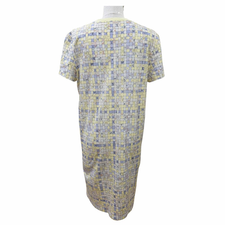 Excellent HERMES one piece Bolduc Short-Sleeve Straight Dress 38 5E4524DK