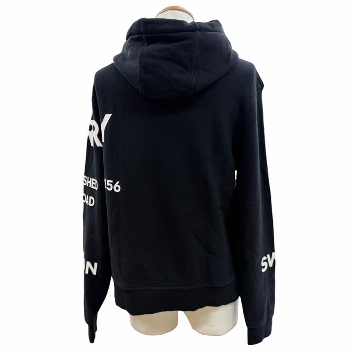 Very Good BURBERRY hoodie Horseferry pullover black cotton mens S 8040767