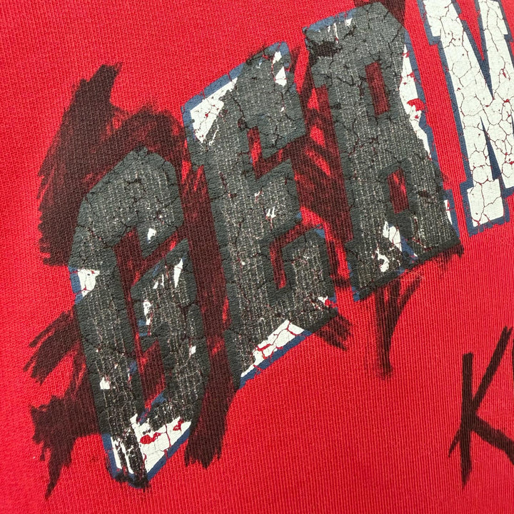 Pristine BALENCIAGA hoodie Faux Logo Round Hem Hoodie Red cotton mens 2 761458