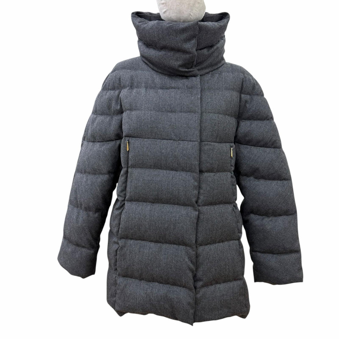 Great TATRAS down coat STRINA Stand Color gray wool Women LTLA20A4184-D