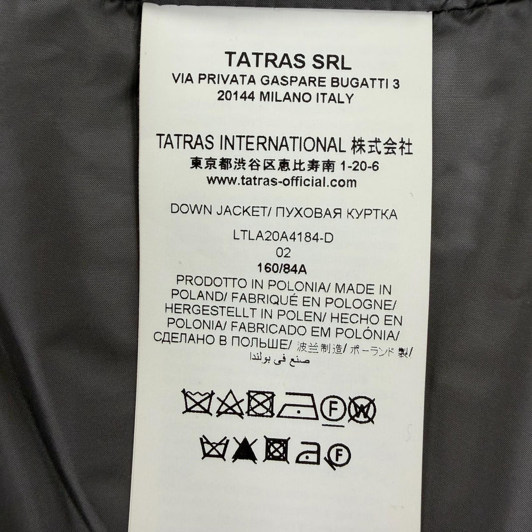 Great TATRAS down coat STRINA Stand Color gray wool Women LTLA20A4184-D
