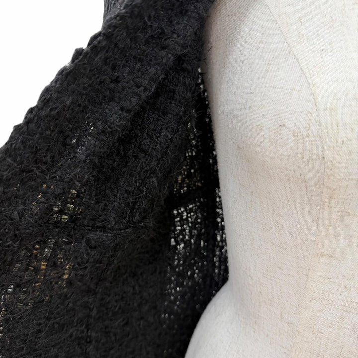 Excellent CHANEL collarless jacket COCO Button Knit Tweed 36 98A P11965V07036