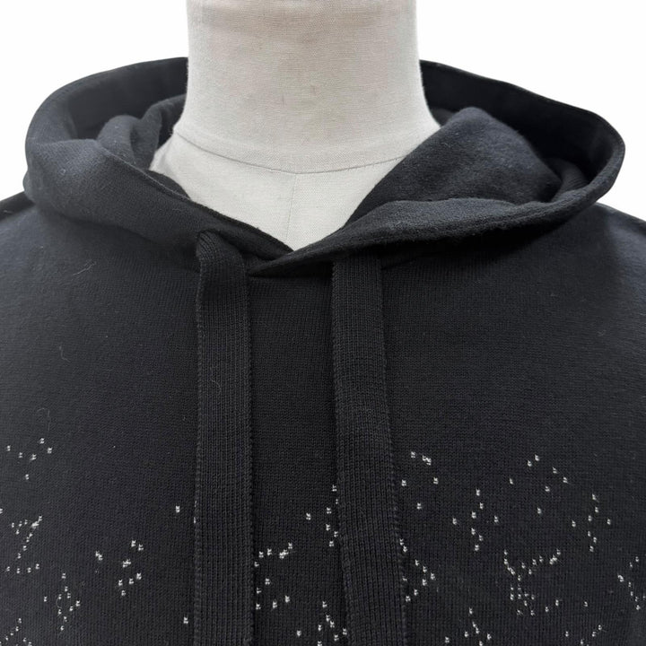 Excellent LOUIS VUITTON hoodie Monogram Gradient Pullover black cotton mens M