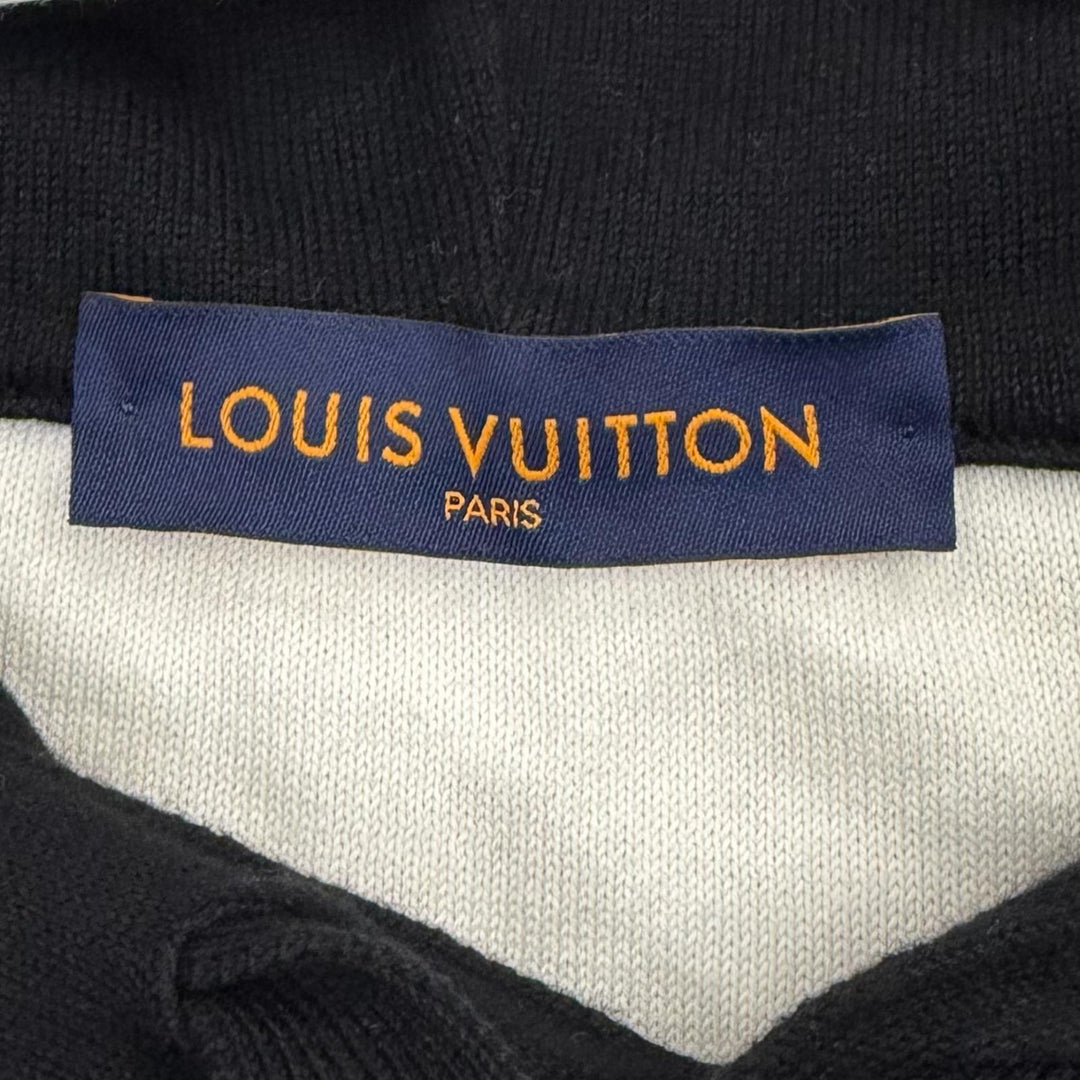 Excellent LOUIS VUITTON hoodie Monogram Gradient Pullover black cotton mens M