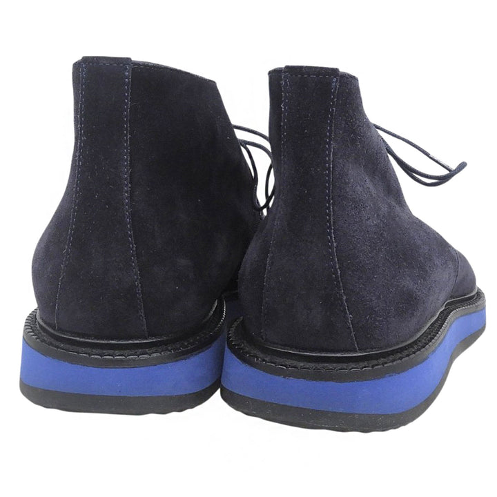 Pristine HERMES boots Navy Suede leather mens 41