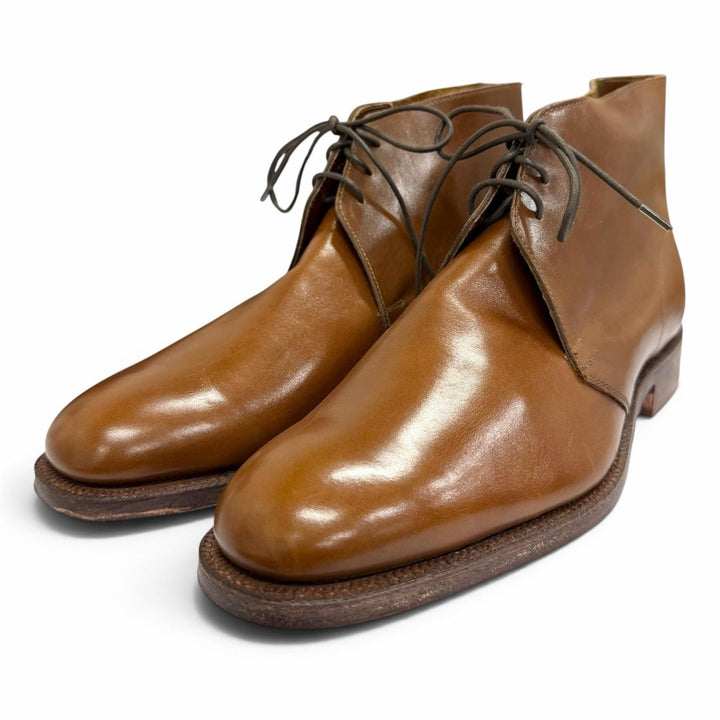 Pristine GEORGE CLEVERLEY Ankle boots Crockett & Jones 200 last Brown