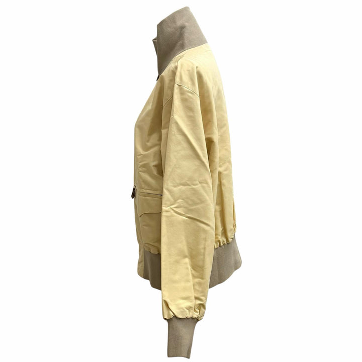 Excellent HERMES Jacket Reversible all-over print zip-up blouson Multi silk 40