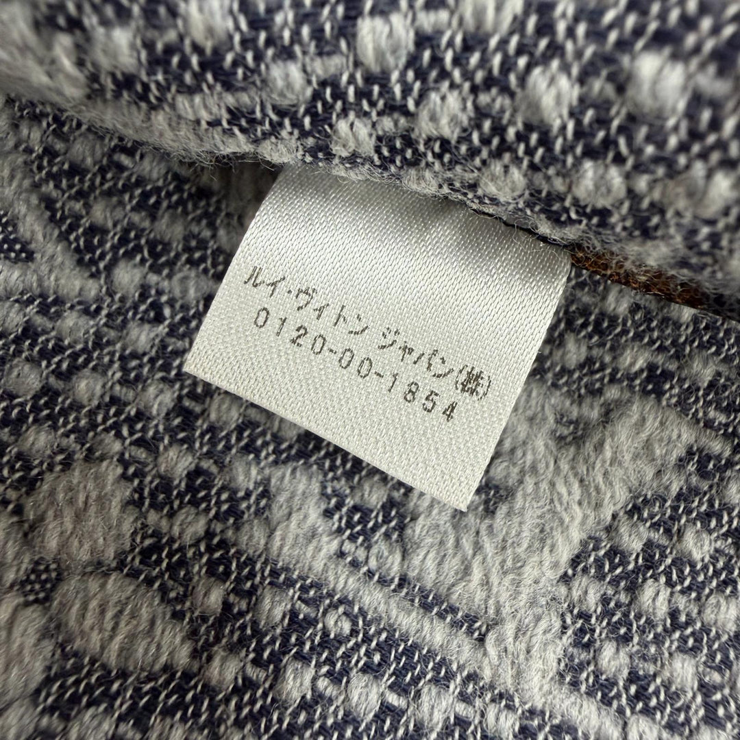 Great LOUIS VUITTON Scarf Esharp monogram classic gray wool mens M70932