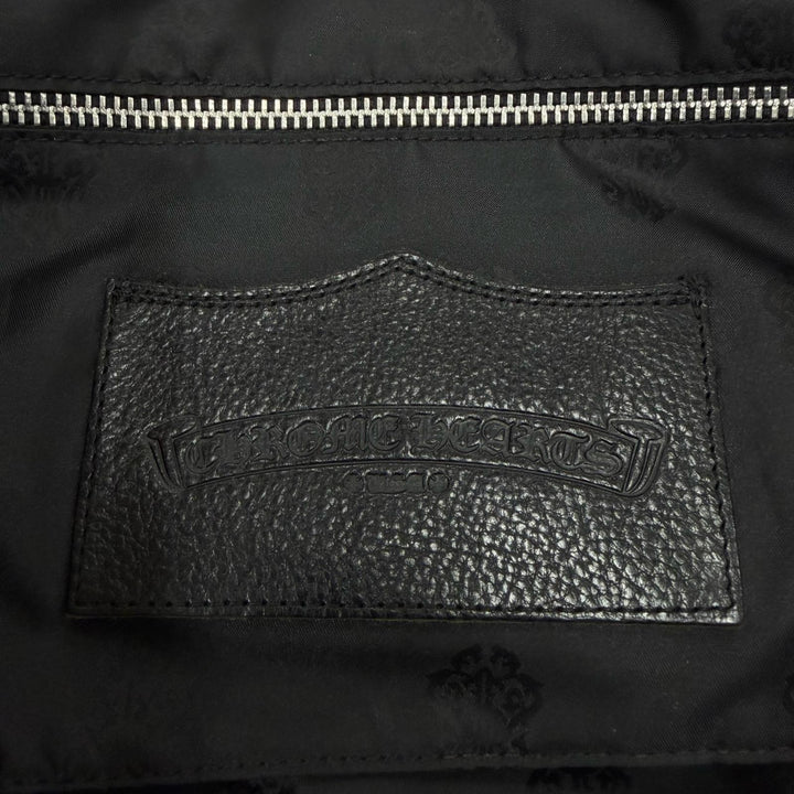 Very Good CHROME HEARTS Tote Bag FS TOTE FS Red Suede leather mens
