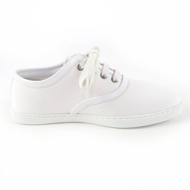 Pristine HERMES Low cut sneakers Innocent Lace-up shoes with logo patch white 36
