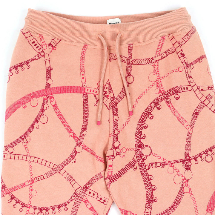Excellent HERMES Pants TRESOR DE MEDOR Fleece-lined sweatpants pink 2H4405DK
