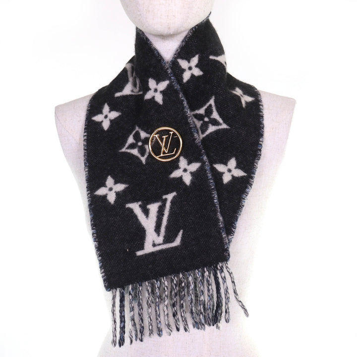 Excellent LOUIS VUITTON Scarf Echarpe Mini Reykjavik Monogram pattern M76361