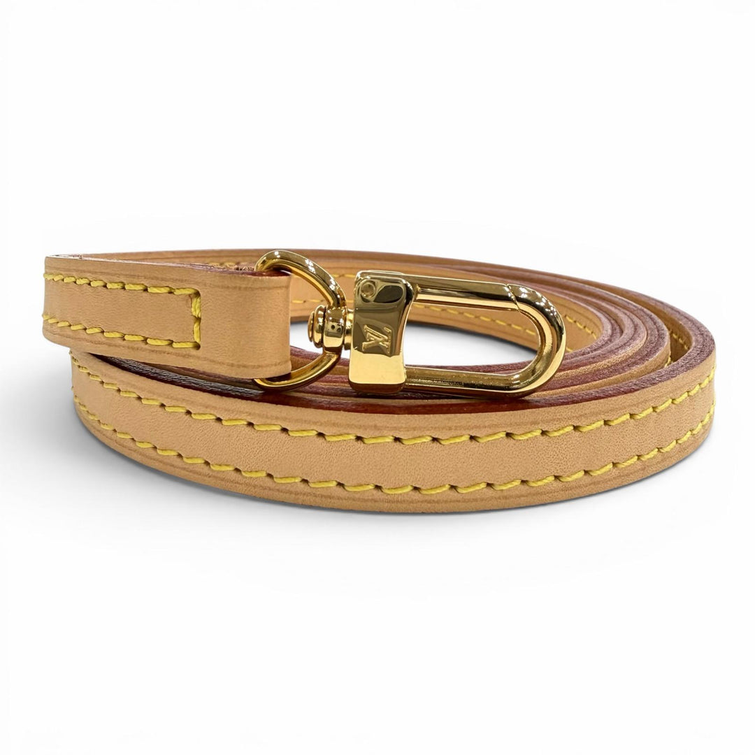Great LOUIS VUITTON Shoulder strap light brown Nume leather Women