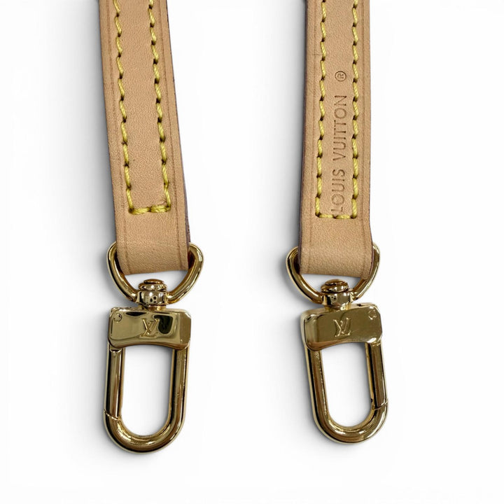 Great LOUIS VUITTON Shoulder strap light brown Nume leather Women