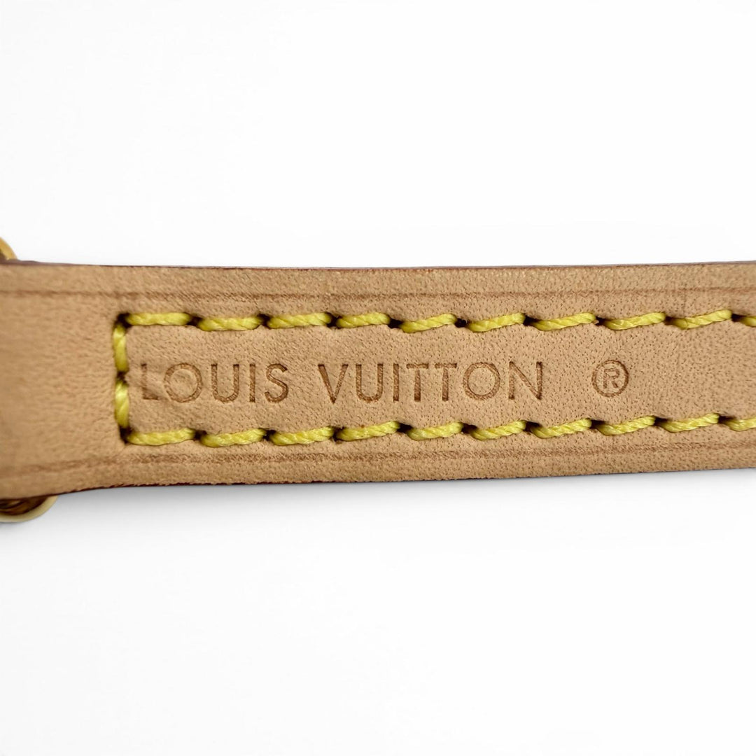 Great LOUIS VUITTON Shoulder strap light brown Nume leather Women