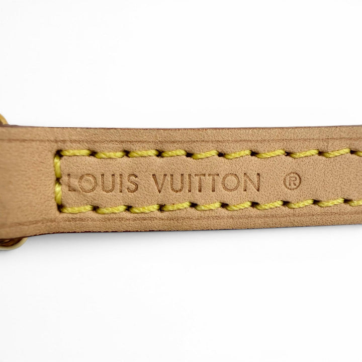 Great LOUIS VUITTON Shoulder strap light brown Nume leather Women