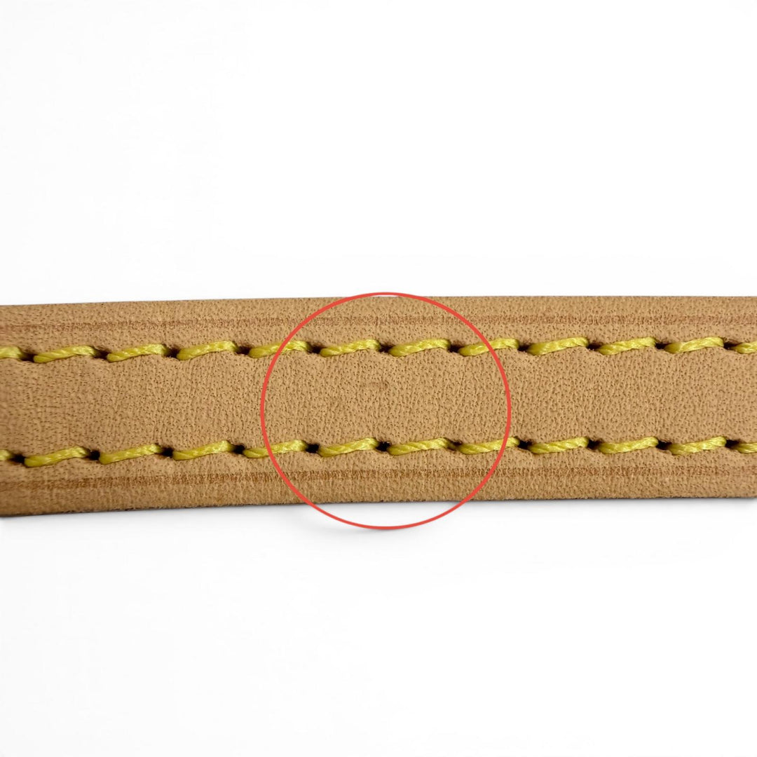 Great LOUIS VUITTON Shoulder strap light brown Nume leather Women