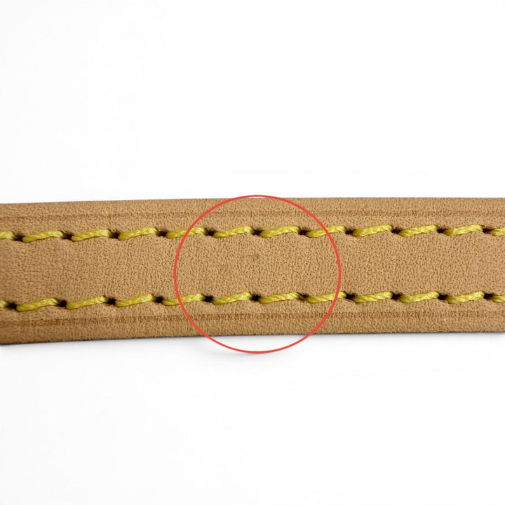 Great LOUIS VUITTON Shoulder strap light brown Nume leather Women