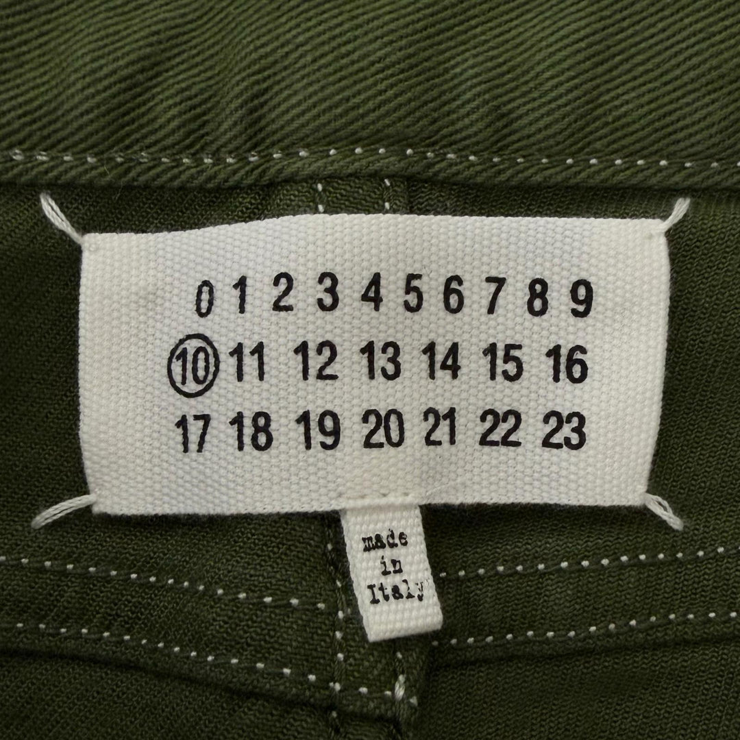 Pristine Maison Margiela 10 Denim pants 4-stitch slim stretch jeans green