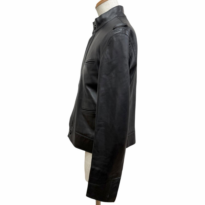 Great LOUIS VUITTON Leather jacket Stand-collar leather jacket
