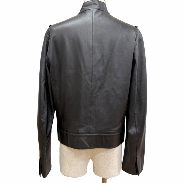 Great LOUIS VUITTON Leather jacket Stand-collar leather jacket