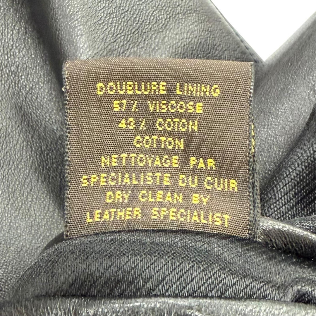 Great LOUIS VUITTON Leather jacket Stand-collar leather jacket